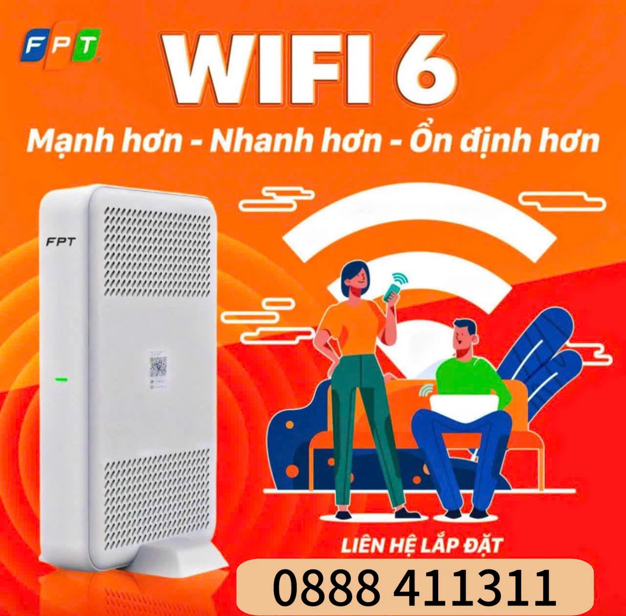 Lắp WiFi FPT Lâm Đồng – Gói Sky chỉ từ 180K, tốc độ 1000Mbps